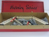 Early Hornby Gauge 0 No2 Footbridge with Signals Boxed