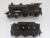 Hand Built by a Toolmaker in 1957 Very well detailed coarse scale Gauge 0 Clockwork LNER Black D9 4-4-0 Passenger Locomotive and Tender 6021 "Queen Mary"