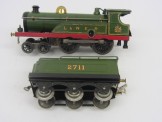 Rare Early Hornby Gauge 0 Clockwork L&NER 2711 Locomotive and Tender