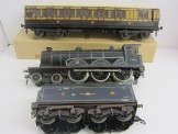 Commercially Scratch Built Gauge One Coarse Scale Clockwork CR "Cardean" Locomotive and Tender and wood construction CR Bogie Coach
