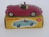 Dinky Toys 101 Maroon Sunbeam Alpine Sports Boxed