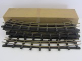 6 Bassett-Lowke Gauge 0 All Brass Rail 3' 3" Radius  Electric Curved Rails Boxed