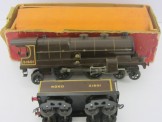 Early Hornby Gauge 0 6v Electric Nord Locomotive and Tender Boxed
