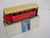Tri-ang Minic Push and Go Red and Cream London Transport Single Deck Bus, Boxed