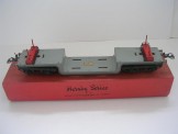 Hornby Gauge 0 c1939 Grey and Red Matt Finish Trolley Wagon, Boxed.  Box dated 2/39