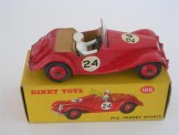 Dinky Toys 108 MG Midget Sports Red with Tan Interior No 24, Boxed