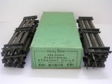 Hornby Gauge 0 One Dozen Electrical Straight Rails EB1, Boxed