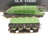 Ace Trains Gauge 0 Electric LNER A4 Locomotive and Tender ''Kingfisher'', Boxed as new