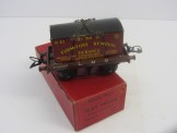 Postwar Hornby Gauge 0 LMS Flat Truck with Furniture Container Boxed