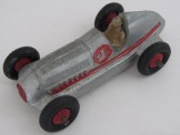 Dinky Toys 23c Mercedes-Benz Racing Car.  Silver & Red.