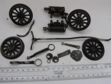 Pair of cylinders, set of driving wheels and other components for Bing Gauge 0 Live Steam Black Prince