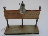 Hand Enamelled Electrically Lit Destination Board Stand