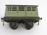 Very Early Hornby Gauge 0 Nut and Bolt Construction LNER No 1 Cattle Truck