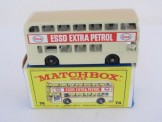 Matchbox Series No 74 Daimler Bus (Cream) ''Esso Extra Petrol'', Boxed