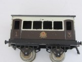 Very Early Hornby Gauge 0 Nut and Bolt Construction LNWR Passenger Coach