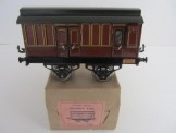 Early Hornby Gauge 0 LNER No 1 Passenger Guards Van with Clerestory Roof, Boxed