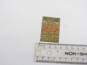 Scarce Bassett-Lowke Tinplate Advertising Sign