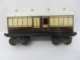 Scarce Early Bing Gauge 0 18cm LNWR Full Brake Bogie Coach 1911