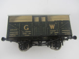 Early Postwar Leeds/Stedman Gauge 0 wood and Paper Litho GW Cattle Wagon