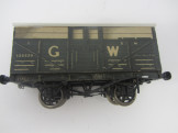 Early Postwar Leeds/Stedman Gauge 0 Wood and Paper Litho GW Cattle Wagon