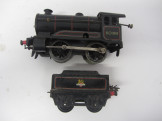 Postwar Hornby Gauge 0 No 50 Locomotive and Tender