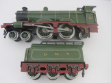 Superb Hand Made and Painted copy of a C/W Carette Gauge 0 GNR 4-4-2 Atlantic Locomotive and Tender 235