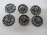 Set of 6 Leeds Gauge 0 Driving Wheels
