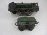 Made in England Gauge 0 C/W 0-4-0 Locomotive and Tender 490