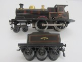 Bing Gauge 0 Clockwork LNWR 4-4-0 Locomotive and Tender 1942