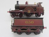 Bing Gauge 0 Clockwork 4-2-2 Midland Single Locomotve and Tender 650