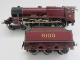 Bassett-Lowke Gauge 0 Clockwork LMS Maroon 4-6-0 "Royal Scot" Locomotive and Tender