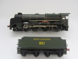 Commercially/Scratch Built Coarse Scale Gauge 0 12vDC Electric Southern 4-6-0 "Lord Nelson"Class Locomotive and Tender 851 "Sir Francis Drake"