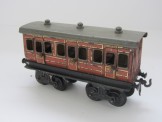 Rare Early Bing Gauge 0 GNR 18cm 3rd Class Bogie Coach with Interior Fittings and Opening Doors