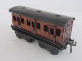 Early Bing Gauge 0 18cm 1st/3rd MR Bogie Coach with Opening Doors