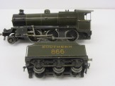 Bassett-Lowke Gauge 0 12vDC Southern 2-6-0 Mogul Locomotive and Tender 866