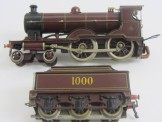 Bing/Bassett-Lowke Gauge 0 Live Steam Midland Maroon 4-4-0 Compound Locomotive and Tender 1000