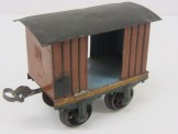 Very Early Marklin Gauge One Hand Enamelled 4-wheeled Luggage Van