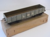 Rare Leeds Gauge 0 Wood and Paper Litho LMS High Capacity Wagon Boxed