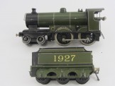 Bassett-Lowke Gauge 0 Clockwork Southern Green 4-4-0 "Duke of York"Locomotive and Tender 1927