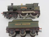 Rare Bing Gauge 0 Clockwork GW 4-4-0 "City of Bath" Locomotive and Tender