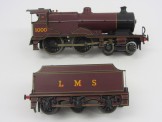 Bassett-Lowke Gauge 0 12v DC 2-rail Electric LMS Maroon 4-4-0 Compound Locomotive and Tender 1000