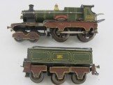 Rare Early Bing Gauge 0 Clockwork GWR 4-4-0 "Sydney" Locomotive and Tender