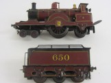Bing Gauge 0 Clockwork Midland 4-2-2 Single Locomotive and Tender