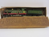 Very Rare Early Hornby Gauge 0 Circa 1924 Clockwork L&NER 2711 Locomotive and Tender Boxed