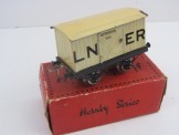 Early Hornby Gauge 0 Nut & Bolt Construction LNER Refrigerator Van Boxed