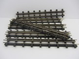 6 Bassett-Lowke Postwar Gauge 0 18inch All Brass 3-Rail Straights Rails