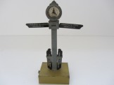 Rare Bing Gauge One Clock Train Indicator with Electric Lighting