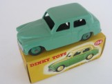 Dinky Toys Pale Green 154 Hillman Minx Saloon in 2-tone Box with factory applied green spot