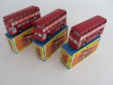 3x Matchbox 1-75 Series Superfast No74 Daimler Buses All Boxed