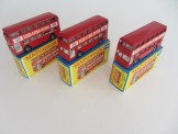 3x Matchbox 1-75 Series Superfast No74 Daimler Buses All Boxed